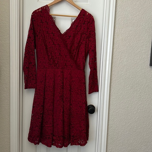 Red Lace Dress - Picture 1 of 4